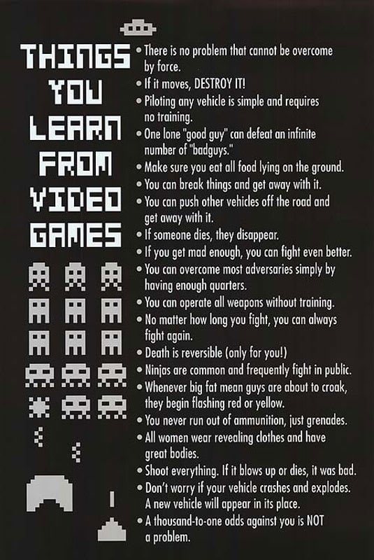 Things You Learn from Video Games